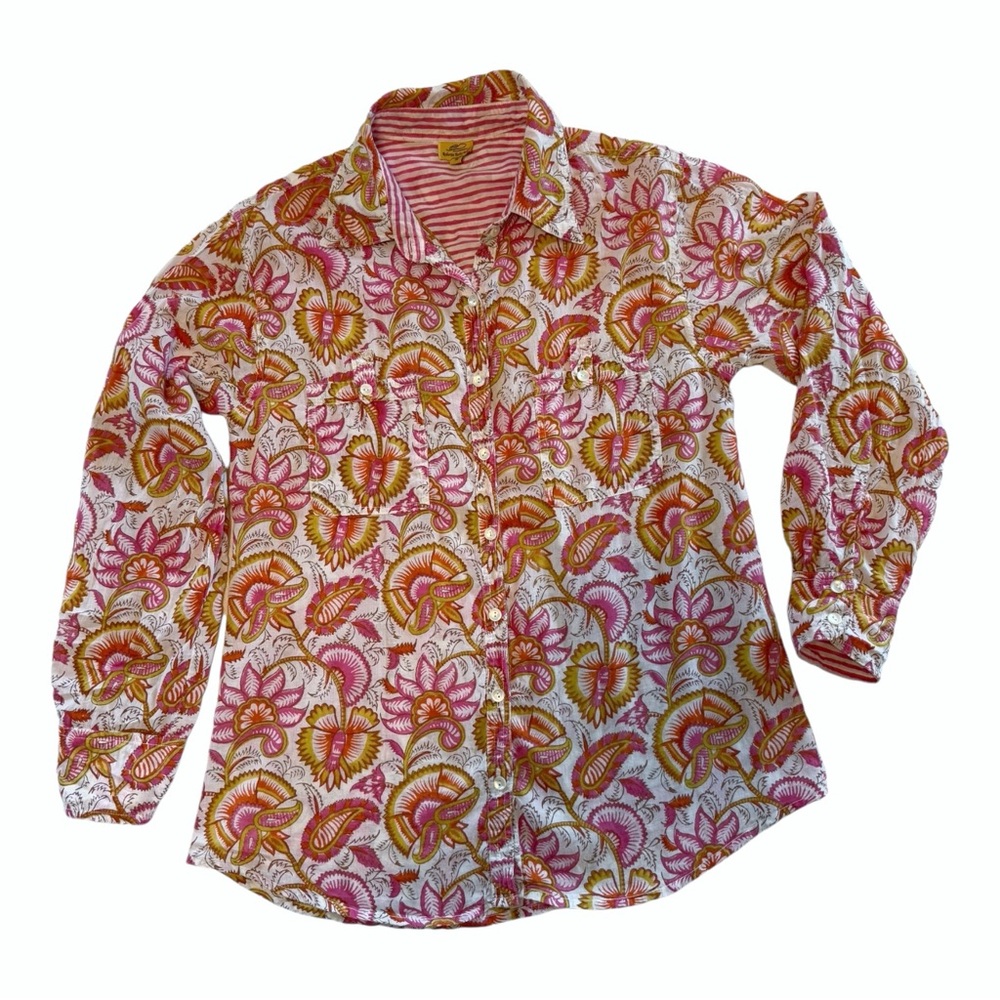 Roberta Roller Rabbit Cotton Button Down Top - image 6